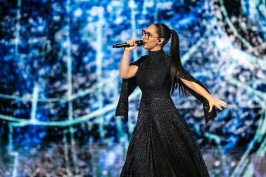 Público, eurofans y artistas participantes en el Festival de Eurovisión 2025 celebrado este sábado 17 de mayo en Basilea /