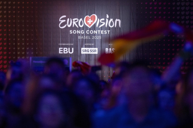 Público, eurofans y artistas participantes en el Festival de Eurovisión 2025 celebrado este sábado 17 de mayo en Basilea /