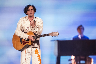 Público, eurofans y artistas participantes en el Festival de Eurovisión 2025 celebrado este sábado 17 de mayo en Basilea /