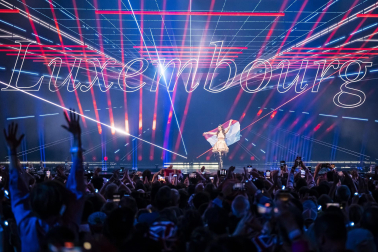 Público, eurofans y artistas participantes en el Festival de Eurovisión 2025 celebrado este sábado 17 de mayo en Basilea /