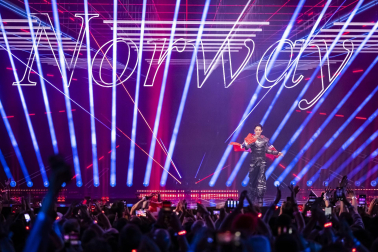 Público, eurofans y artistas participantes en el Festival de Eurovisión 2025 celebrado este sábado 17 de mayo en Basilea /
