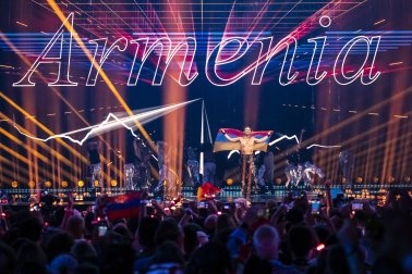 Público, eurofans y artistas participantes en el Festival de Eurovisión 2025 celebrado este sábado 17 de mayo en Basilea /