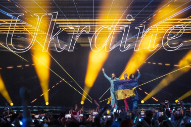 Público, eurofans y artistas participantes en el Festival de Eurovisión 2025 celebrado este sábado 17 de mayo en Basilea /
