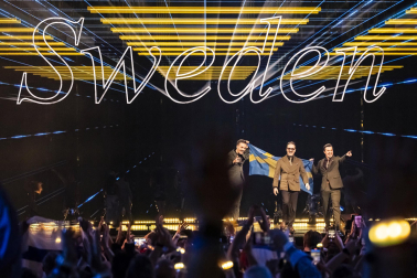 Público, eurofans y artistas participantes en el Festival de Eurovisión 2025 celebrado este sábado 17 de mayo en Basilea /