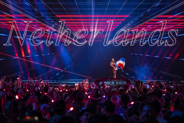 Público, eurofans y artistas participantes en el Festival de Eurovisión 2025 celebrado este sábado 17 de mayo en Basilea /