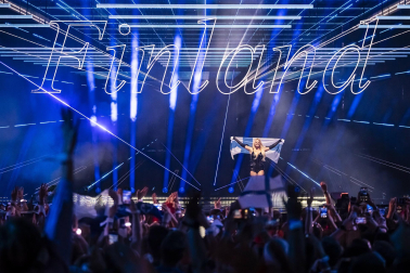 Público, eurofans y artistas participantes en el Festival de Eurovisión 2025 celebrado este sábado 17 de mayo en Basilea /