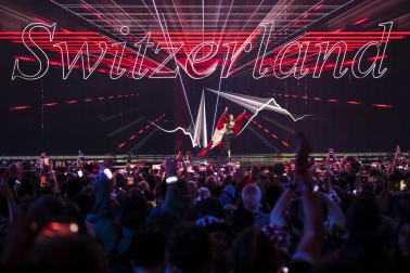 Público, eurofans y artistas participantes en el Festival de Eurovisión 2025 celebrado este sábado 17 de mayo en Basilea /
