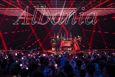 Público, eurofans y artistas participantes en el Festival de Eurovisión 2025 celebrado este sábado 17 de mayo en Basilea /