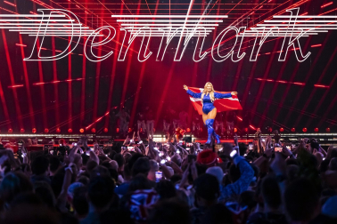 Público, eurofans y artistas participantes en el Festival de Eurovisión 2025 celebrado este sábado 17 de mayo en Basilea /