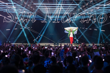 Público, eurofans y artistas participantes en el Festival de Eurovisión 2025 celebrado este sábado 17 de mayo en Basilea /
