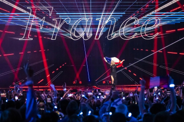 Público, eurofans y artistas participantes en el Festival de Eurovisión 2025 celebrado este sábado 17 de mayo en Basilea /
