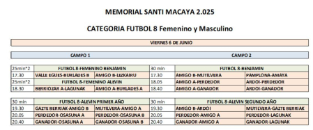 El programa de este viernes 6 de junio