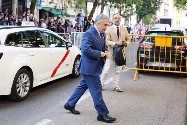 Imagen de Santos Cerdán a su llegada al Tribunal Supremo