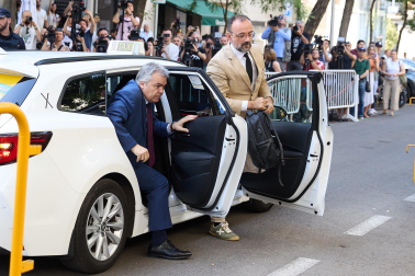 Imagen de Santos Cerdán a su llegada al Tribunal Supremo