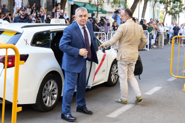 Imagen de Santos Cerdán a su llegada al Tribunal Supremo