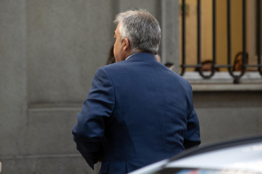 Imagen de Santos Cerdán a su llegada al Tribunal Supremo