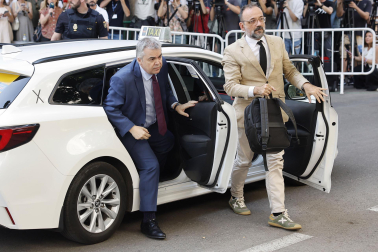 Imagen de Santos Cerdán a su llegada al Tribunal Supremo