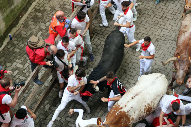 Primer encierro de San Fermín 2025.