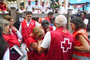 Recuerdo a José Aldaba de sus compañeros de Cruz Roja antes del primer encierro