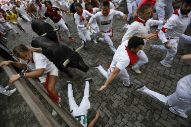 Primer encierro de San Fermín 2025.