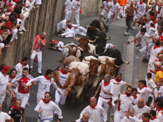 Primer encierro de San Fermín 2025.