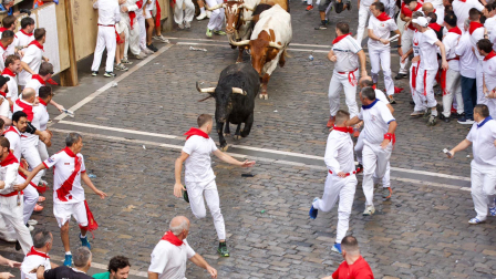 Primer encierro de San Fermín 2025.