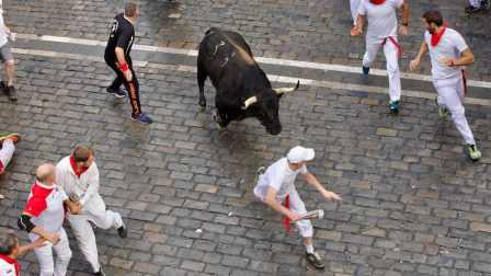 Primer encierro de San Fermín 2025.