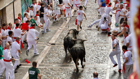 Primer encierro de San Fermín 2025.
