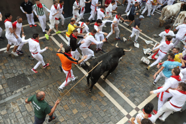 Primer encierro de San Fermín 2025.