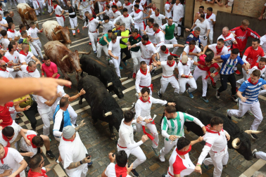 Primer encierro de San Fermín 2025.