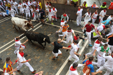 Primer encierro de San Fermín 2025.