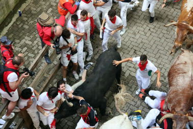 Primer encierro de San Fermín 2025.