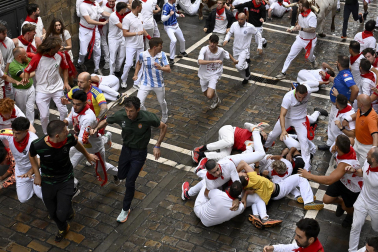 Primer encierro de San Fermín 2025.