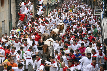 Primer encierro de San Fermín 2025.