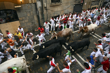 Primer encierro de San Fermín 2025.