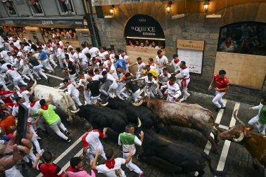 Primer encierro de San Fermín 2025.