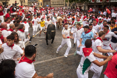 Primer encierro de San Fermín 2025.
