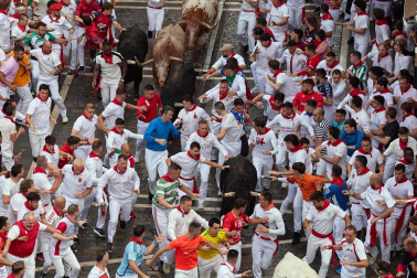 Primer encierro de San Fermín 2025.