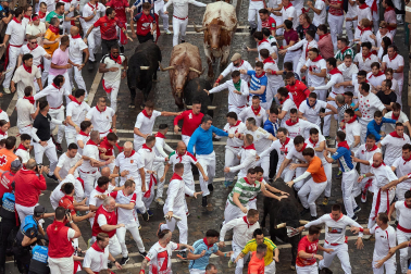Primer encierro de San Fermín 2025.
