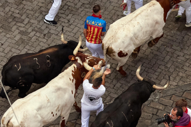 Primer encierro de San Fermín 2025.