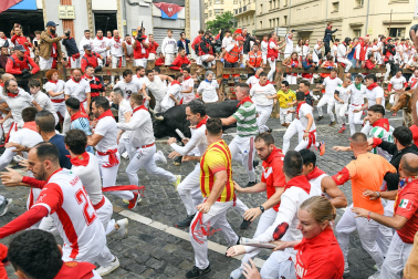 Primer encierro de San Fermín 2025.