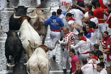 Primer encierro de San Fermín 2025.