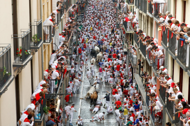 Primer encierro de San Fermín 2025.