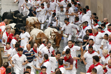 Primer encierro de San Fermín 2025.