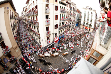Primer encierro de San Fermín 2025.