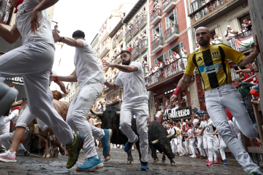 Primer encierro de San Fermín 2025.