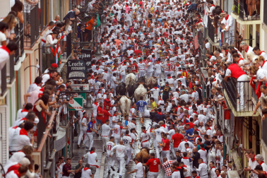 Primer encierro de San Fermín 2025.