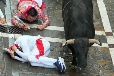 Primer encierro de San Fermín 2025.