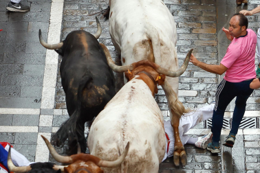 Primer encierro de San Fermín 2025.