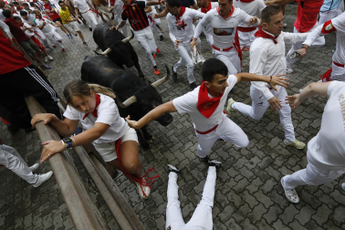 Primer encierro de San Fermín 2025.